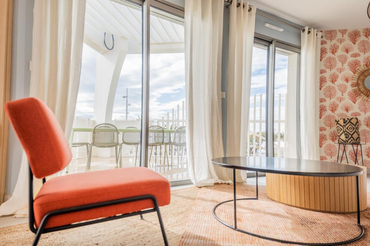 Le Majestic Residence Le Mind Vue Mer Exceptionnelle Grande Terrasse Privee Piscine Partagee Sur Le Toit Hyper Centre Ла-Гранд-Мот Экстерьер фото