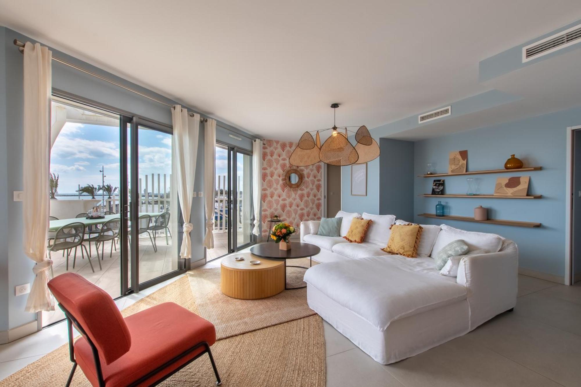 Le Majestic Residence Le Mind Vue Mer Exceptionnelle Grande Terrasse Privee Piscine Partagee Sur Le Toit Hyper Centre Ла-Гранд-Мот Экстерьер фото
